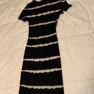 Tye dye fitted dress